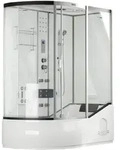 Dampfdusche Mit Whirlpool Allin 4in1 - 170 X 90 Wei&szlig; Links Dampfdusche Duschkabine
