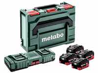 Metabo Basic-Set 4x LIHD 10Ah + ASC 145 DUO + metabox 145 CAS System Mafell