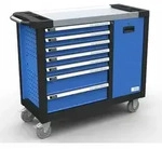 Werkstattwagen Premium Gwpv 7/1 7 Schubladen Edelstahl 400 kg Belastbar