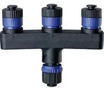 Paulmann - 93929 Beleuchtungssystem Plug & Shine 3fach-verteiler Schwarz