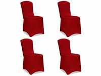 4x Stuhlhussen Stretch Stuhlbezug Universal Stuhl Bezug Hussen Set Weihnachten