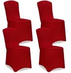 Detex&reg; Stuhlhussen 4er Pack Stretch Stuhlbez&uuml;ge Stuhl Hussen Bezug &Uuml;berwurf Set