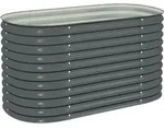 Garten-hochbeet 160x80x81 Cm Verzinkter Stahl Grau - Vidaxl