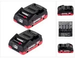 Metabo Akku Set 18v Mit 2x Akku Lihd 4,0ah ( 625367000 )
