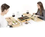 No Brand - Teppanyaki Dinner4two Pure Tischgrill 2x 20,5 X 14cm Im Bambusgeh&auml;use