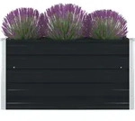 Hochbeet 100&times;100&times;45 Cm Verzinkter Stahl Anthrazit Vidaxl