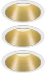 Paulmann 93406 Cole Coin Einbauleuchte 3er Set Led 6.50 W Wei&szlig;, Gold