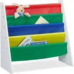 Relaxdays - B&uuml;cherregal F&uuml;r Kinder, Aufbewahrungsregal, Spielzeugregal, Aus