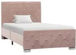 Bettgestell Rosa Samt 90x200 Cm Vidaxl
