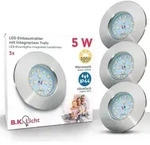 B.k.licht - Einbauspot 6er Set 60mm Lochma&szlig; - 230v, 4,8w, 400lm, Led, Ip44,