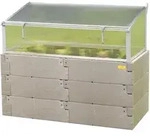 Juwel - Timber Kombi-set Hochbeet + Fr&uuml;hbeet Aufsatz 130x60cm H&auml;he 90/100cm 20478