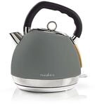 Wasserkocher 18 L Soft Touch Grau Drehbar Um 360 Grad Verdecktes Heizelement 