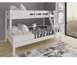 Etagenbett Everest, Wei&szlig;, 120x200 / 80x200 Cm Vitalispa