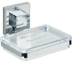 Vacuum-loc&reg; Seifenablage Quadro Edelstahl, Befestigen Ohne Bohren, Silber Gl&auml;nzend,