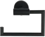 Toilettenpapierhalter Bosio Edelstahl Black Matt Ohne Deckel, Rostfrei, Schwarz,