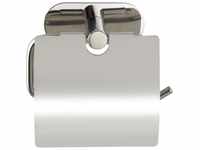 Wenko - Turbo-Loc® Edelstahl Toilettenpapierhalter mit Deckel Orea Shine,