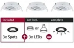 92486 Ebl Choose Einbauring 3er Set 10 W Wei&szlig; - Paulmann