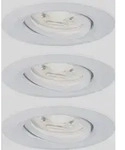 Paulmann - 92971 Ebl Nova Mini Plus Coin Led-einbauleuchte 3er Set 4.20 W Wei&szlig;