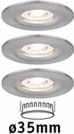 Paulmann 94301 Ebl Nova Mini Coin Led-einbauleuchte 3er Set 4 W Eisen
