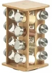 Gew&uuml;rzregal Mit 16 Beh&auml;ltern, 30 Cm, Bambus Zeller Zeller