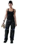 Kubler - K&uuml;bler Damenhose Pulsschlag High Schwarz/kbl.blau Gr. 40