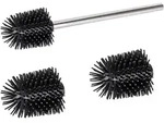 Ersatzb&uuml;rsten Set F&uuml;r Wc-garnituren Silikon, Edelstahlstiel Mit 3