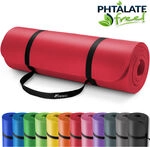 Tresko&reg; Yogamatte Fitnessmatte Gymnastikmatte Pilates 185x60x1,5cm Rot
