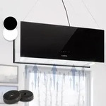 Klarstein - Kronleuchter Xl Inselabzugshaube 90cm Umluft 590m3/h Led Touch Schwarz