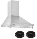 Klarstein - Montblanc Dunstabzugshaube Umluftset 610m&sup3;/h 165w 2x1,5w Silbergrau