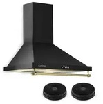 Montblanc Dunstabzugshaube Umluftset 610m3/h 165w 2x1,5w Schwarz