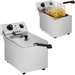 Royal Catering - Edelstahl Gastro Elektro Fritteuse 230 V Kapazit&auml;t 8 L Kaltzone