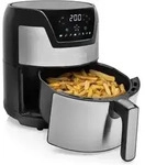 Princess - Digitale Xxl Edelstahl Hei&szlig;luftfritteuse Rund 8 Programme 4,5ltr 1500