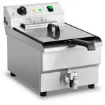 Royal Catering - Fritteuse Elektro Edelstahl Gastro Ablasshahn Kaltzone 6000 W