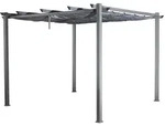 Pavillon Gartenpavillon 3x4m Luxor Anthrazit Aus Aluminium Uv-schutz Wasserabweisende