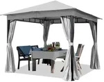 Gartenpavillon 3x3 M Ca. 180g/m2 Dachplane Wasserdicht Pavillon - 4 Seitenteile