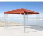 Quick-star - Ersatzdach F&uuml;r Rank Pavillon 3x3m Terra / Rotorange Ral 2001