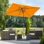Schneider Schirme - Schneider Sonnenschirm Tunis Mandarine 270 X 150 Cm Marktschirm