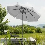 Sonnenschirm Orlando Silbergrau &Oslash; 270 Cm Marktschirm - Schneider