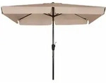 Sonnenschirm/ Kurbelschirm 'basic Lift Neo' 210 X 140 Cm, Greige, Bezug Aus 100%