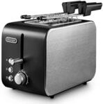 Delonghi Ctx 2203.bk Toaster 2 Scheiben Schwarz Silber 550 W