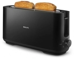 1 Toaster Mit Langem Schlitz 1030w Schwarz Philips Hd2590/90