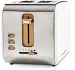 Nedis - Toaster Soft Touch Serie 2 Scheiben Braunungsgrad 6 Auftaufunktion Wei