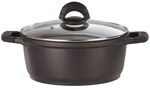 Cast Aluminum Casserole Dish - Gsw - Silcoguss - 28 Cm - Induction - Black