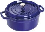 Staub La Cocotte 26cm Rund Dunkelblau, Gusseisen