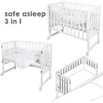 Roba Safe Asleep&reg; Beistellbett Wei&szlig; Design Sternenzauber