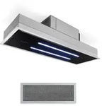 Klarstein - High Line Deckenhaube 77 Cm 410 M3/h 75w 3 Stufen Fernbedienung Schwarz