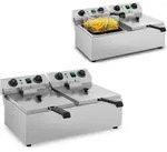 Royal Catering - Profi Elektro-fritteuse Gastro Kapazit&auml;t 2 X 10 L Kaltzone 2 X 3200