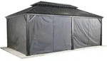 Sojag - Vorhang-set Passend Zu Messina 12x20, Dunkelgrau, Polyester