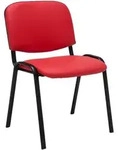 Stapelstuhl Ken Kunstleder Rot