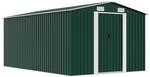 Ger&auml;tehaus 257x392x181 Cm Metall Gr&uuml;n - Vidaxl